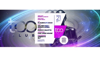 Too Club sabato 25 febbraio 2017 – apericena & discoteca 25 Febbraio 2017