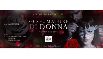 Room 26 mercoledì 8 marzo 2017 – Festa della Donna – Dinner & Disco 8 Marzo 2017