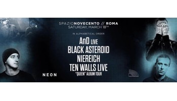 Spazio 900 sabato 18 marzo 2017 – AND live – Black Asteroid – Niereich – Teen Walls Live 18 Marzo 2017